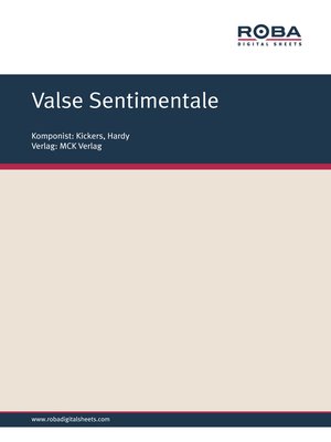 cover image of Valse Sentimentale